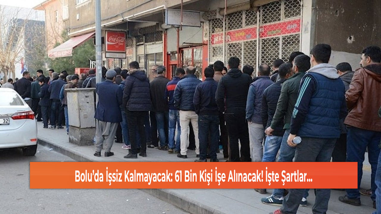 Bolu’da İşsiz Kalmayacak: 61 Bin Kişi İşe Alınacak! İşte Şartlar...