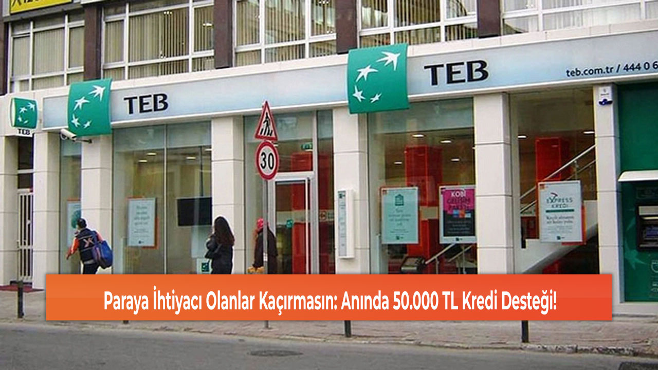 Paraya İhtiyacı Olanlar Kaçırmasın: Anında 50.000 TL Kredi Desteği!