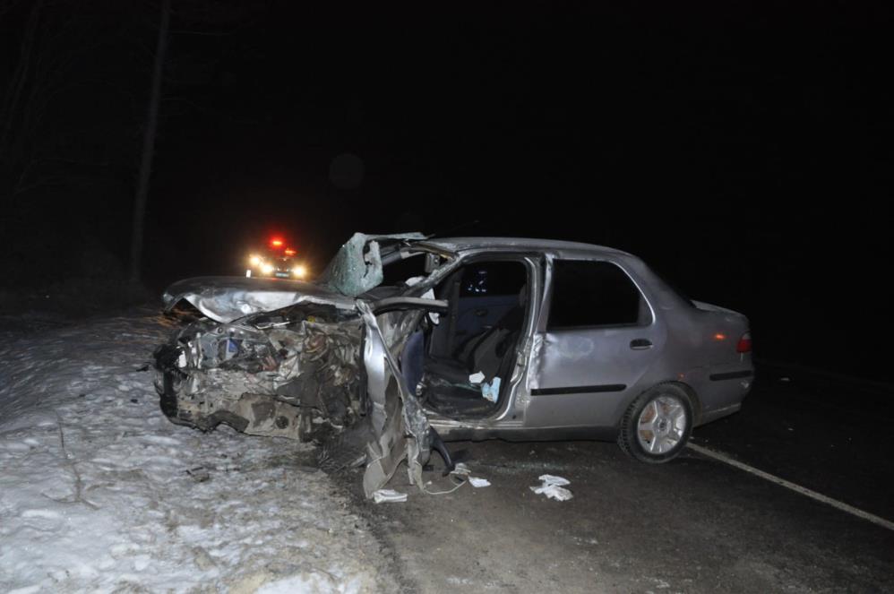 Mudurnu'da Kaza Yapan Araç 1