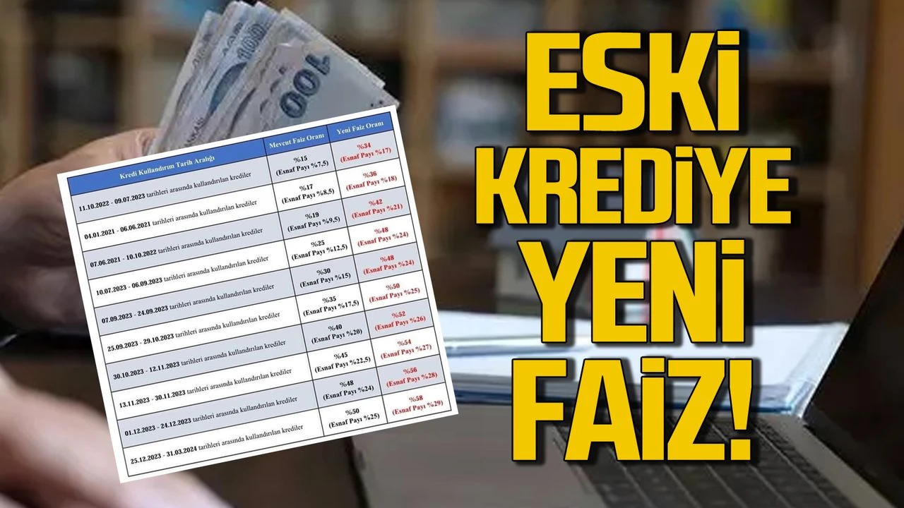 Gerede Eski Krediye Yeni Faiz