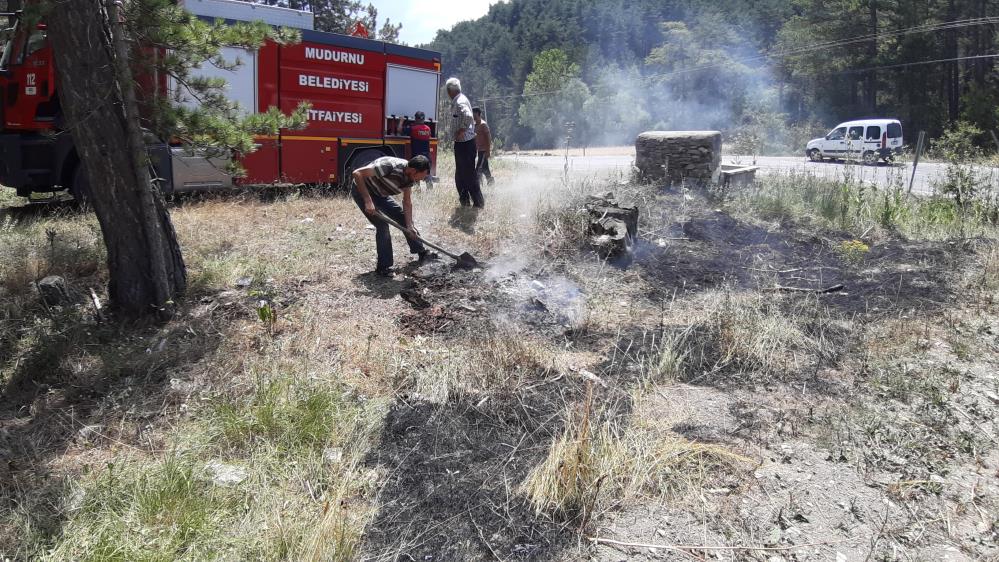 Bolu'da Sigara İzmariti Yangına Neden Oldu