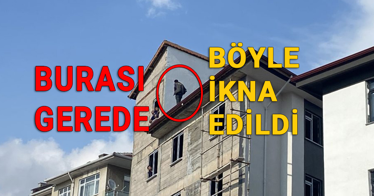 Bolu Gerede'de böyle ikna edidi