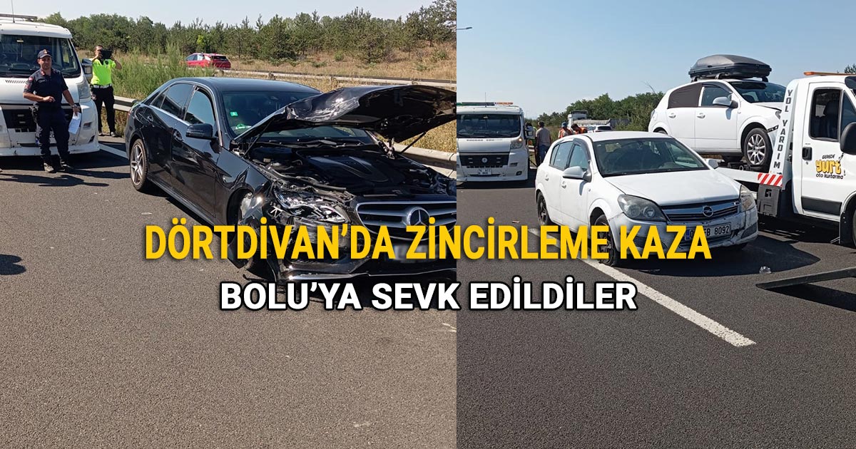 Bolu - Dörtdivan'da Zincirleme Kaza