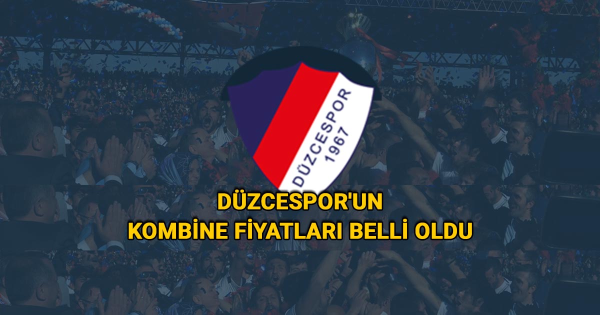 Düzcespor'un Kombine Fiyatları Belli Oldu