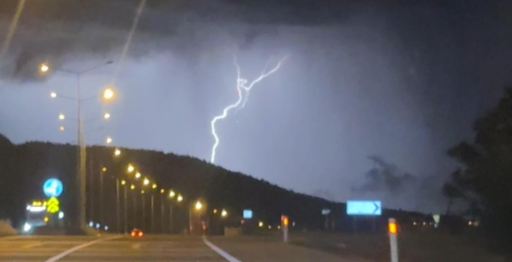 Gerede'de Gece Aydınlandı