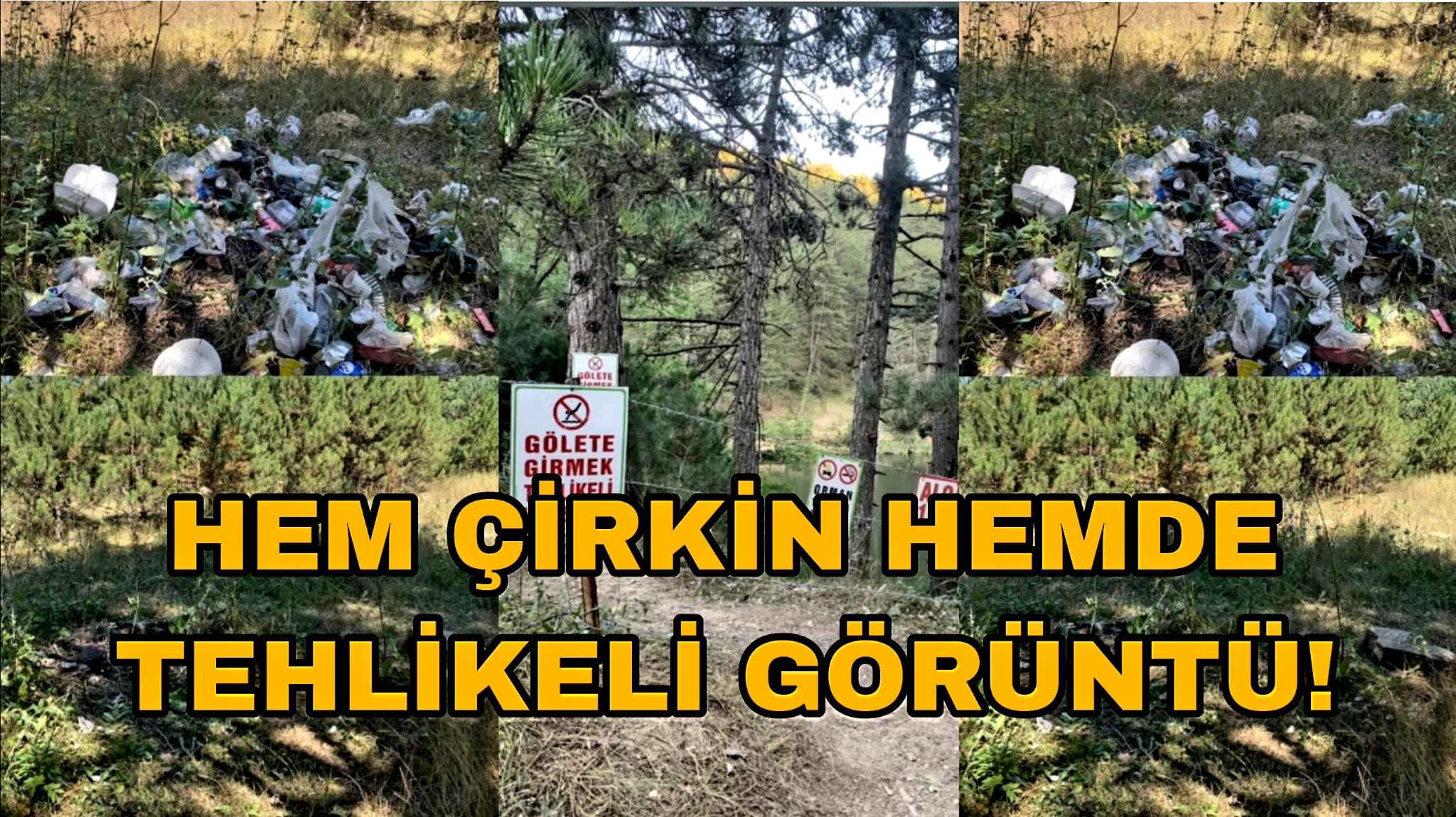 Gerede'de Hem Çirkin Hemde Tehlikeli Görüntü