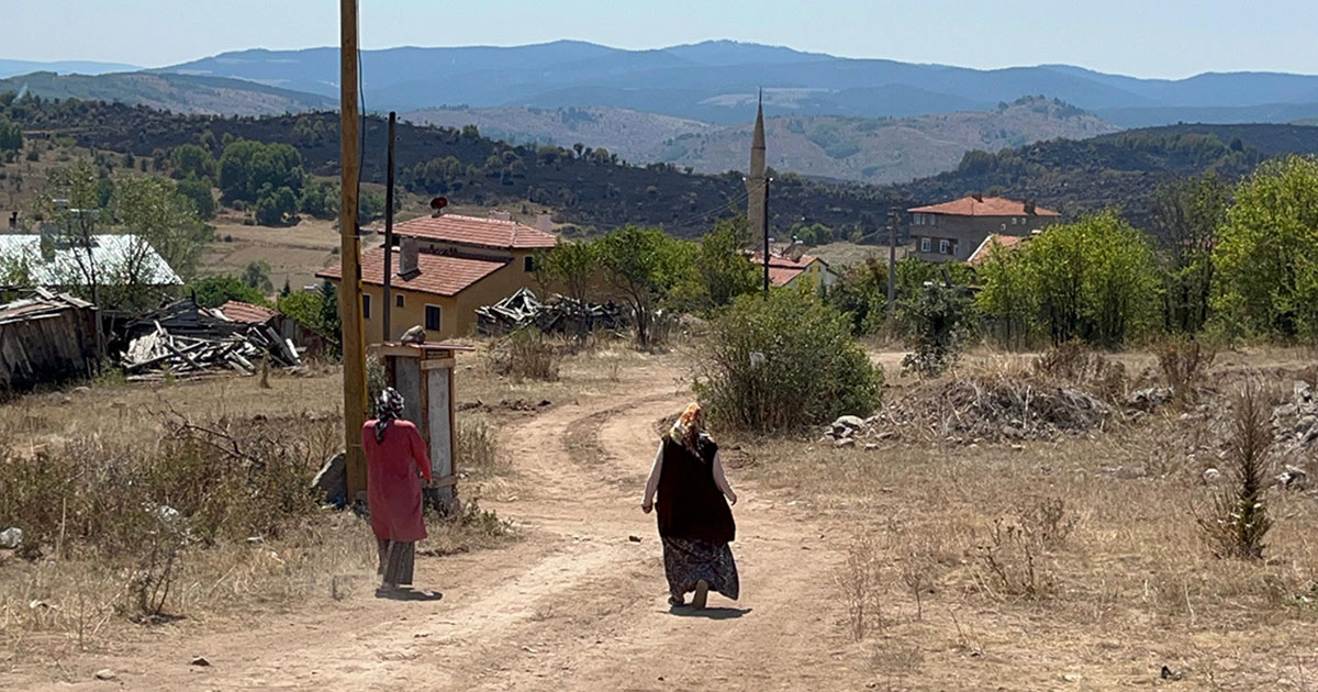 Gerede'de Yangın Yeniden Alevlendi Köylüler Tedirgin 3