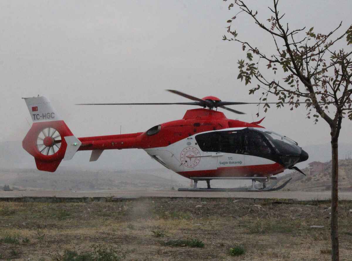 Ankara Beypazarı'ndan Ambulans Helikopterle Sevk Edildi