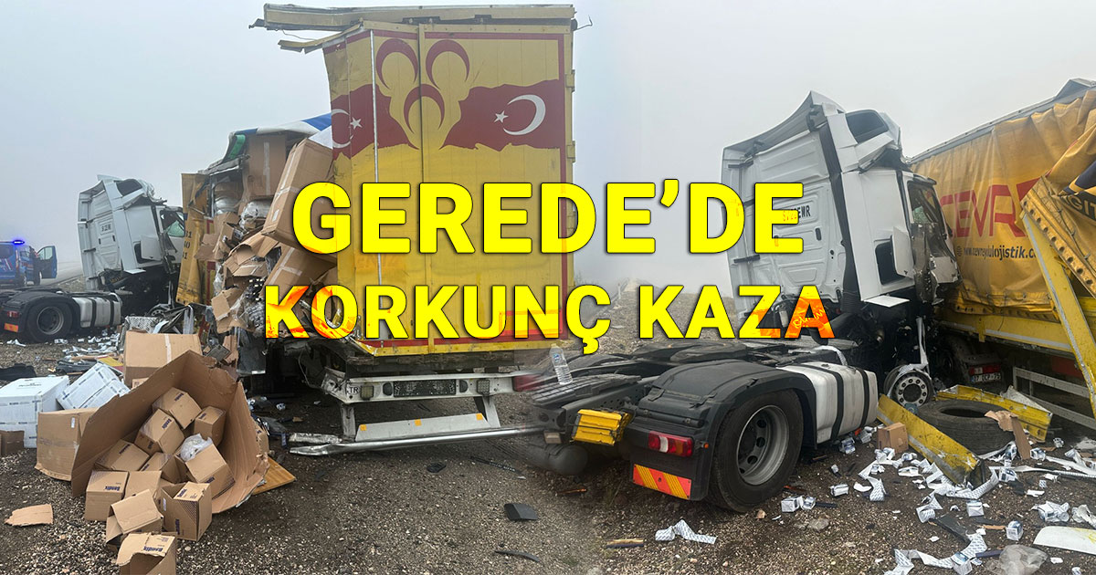 Gerede'de Korkunç Kaza