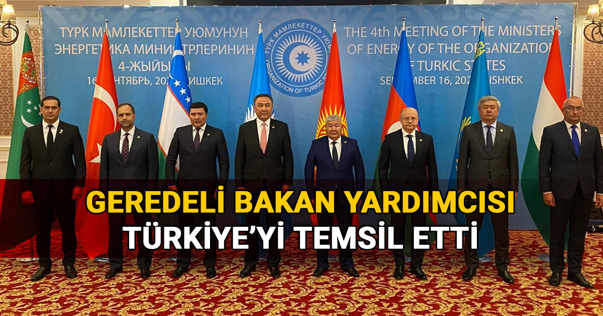 Geredeli Bakan Yardımcısı, Türkiye'yi Temsilen Katıldı