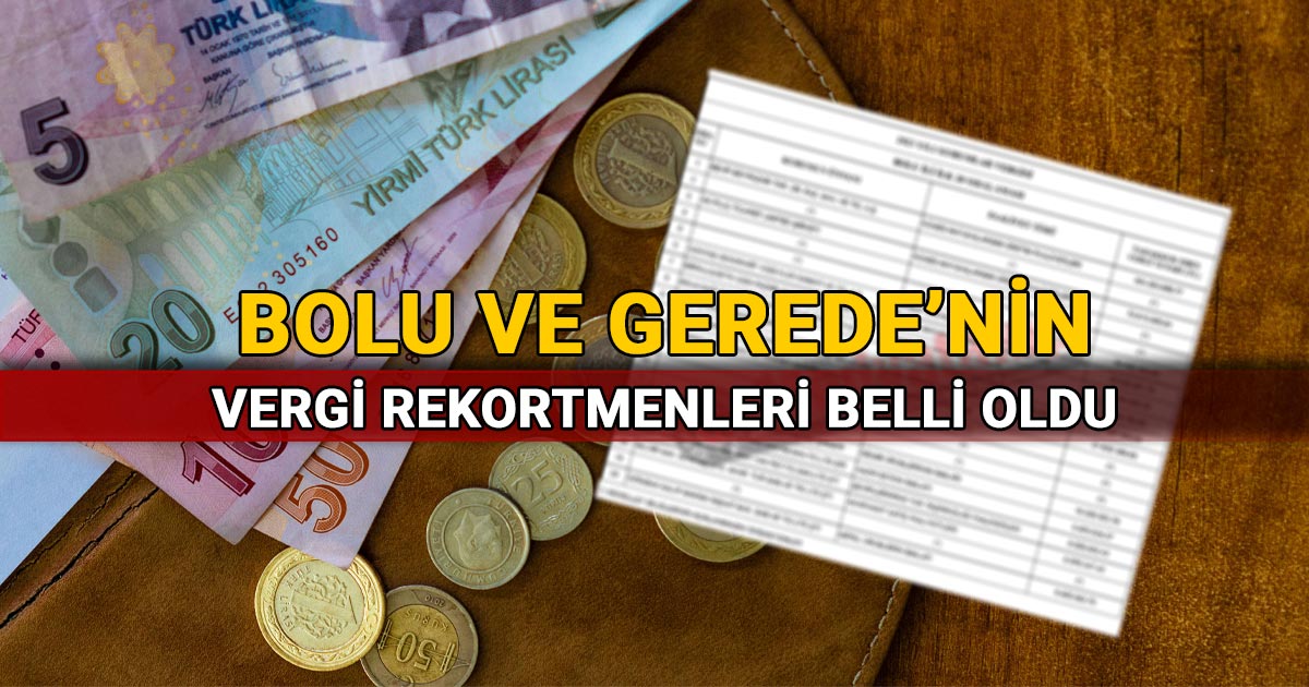 Bolu ve Gerede Kurumlar Vergisi Rekortmenleri 2023 belli oldu