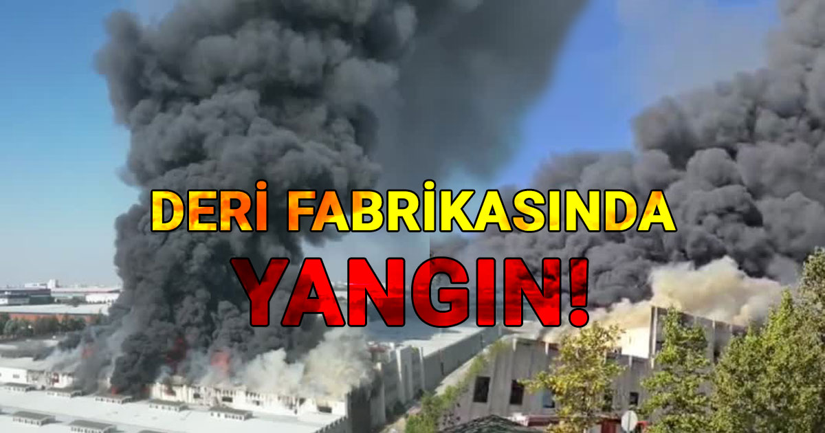 Deri Fabrikasında Yangın