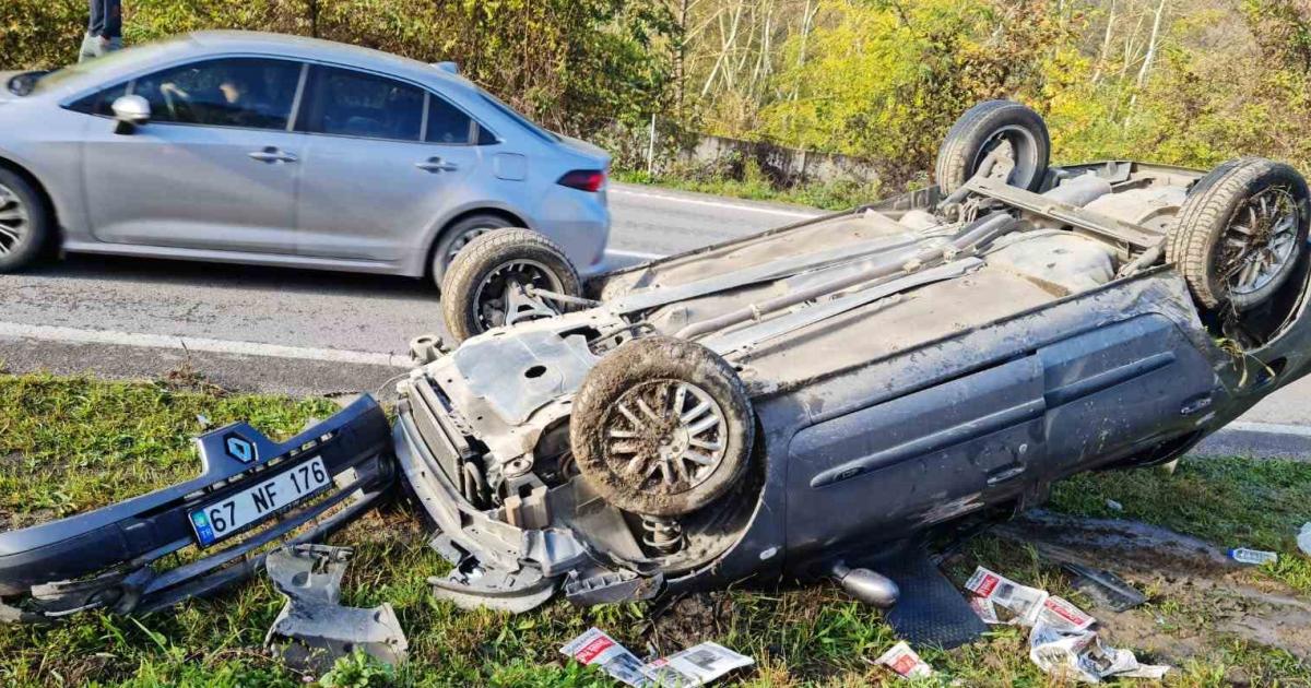 zonguldak ankara yolunda trafik kazasi arac takla atti OXkX1mPg.jpg