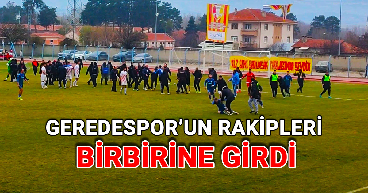 Geredespor'un Rakipleri Birbirine Girdi Taşköprüspor Eflanispor maçı