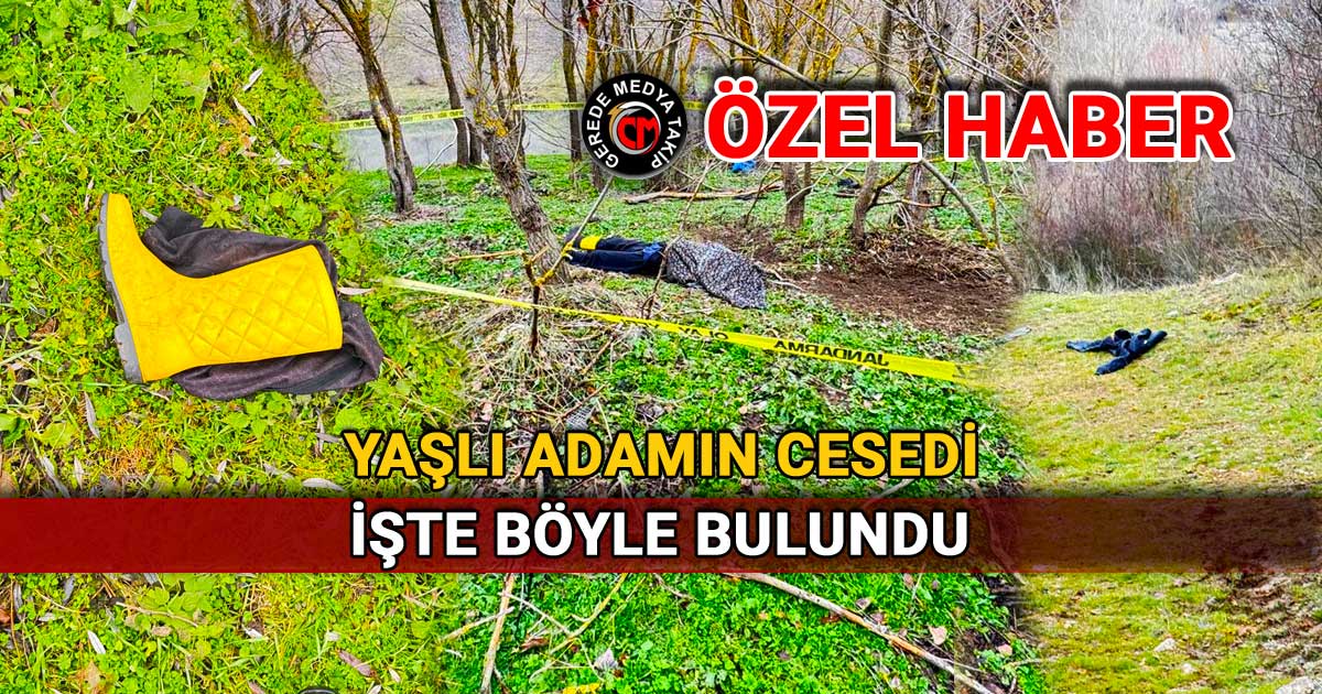 yaşlı adamın cesedi işte böyle bulundu gerede bolu 2024