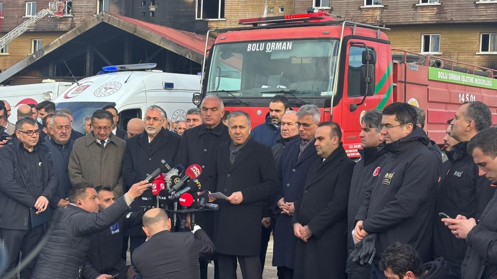 Bakan Yerlikaya Tamamı İncelenecek Bolu Kartalkaya