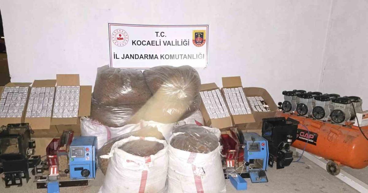 kocaelide 600 kilo kacak tutun ve 105 bin makaron ele gecirildi ULbFWayx.jpg