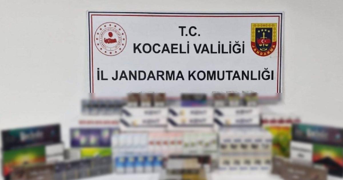 kocaelinde 1600 paket kacak sigara ele gecirildi V7KiLS5V.jpg