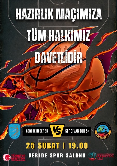 Gerede'de Bugün Maç Var Kesinlikle Kaçırmayın! Gerede Basketbol